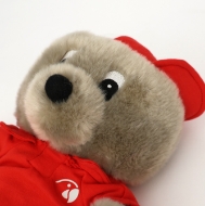 Bild von ROBY Schlägerhaube - rot/ weiß